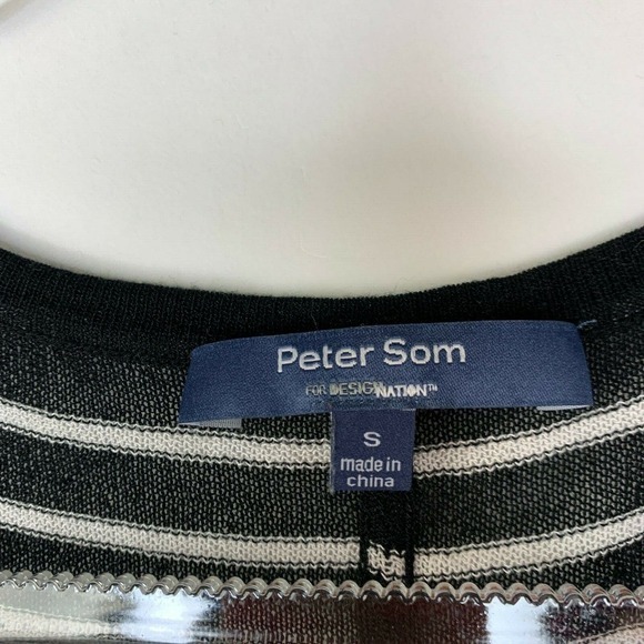 Peter Som Design Nation Womens‎ Size S Tank Top Stripe Sheer Multicolor - Picture 3 of 5